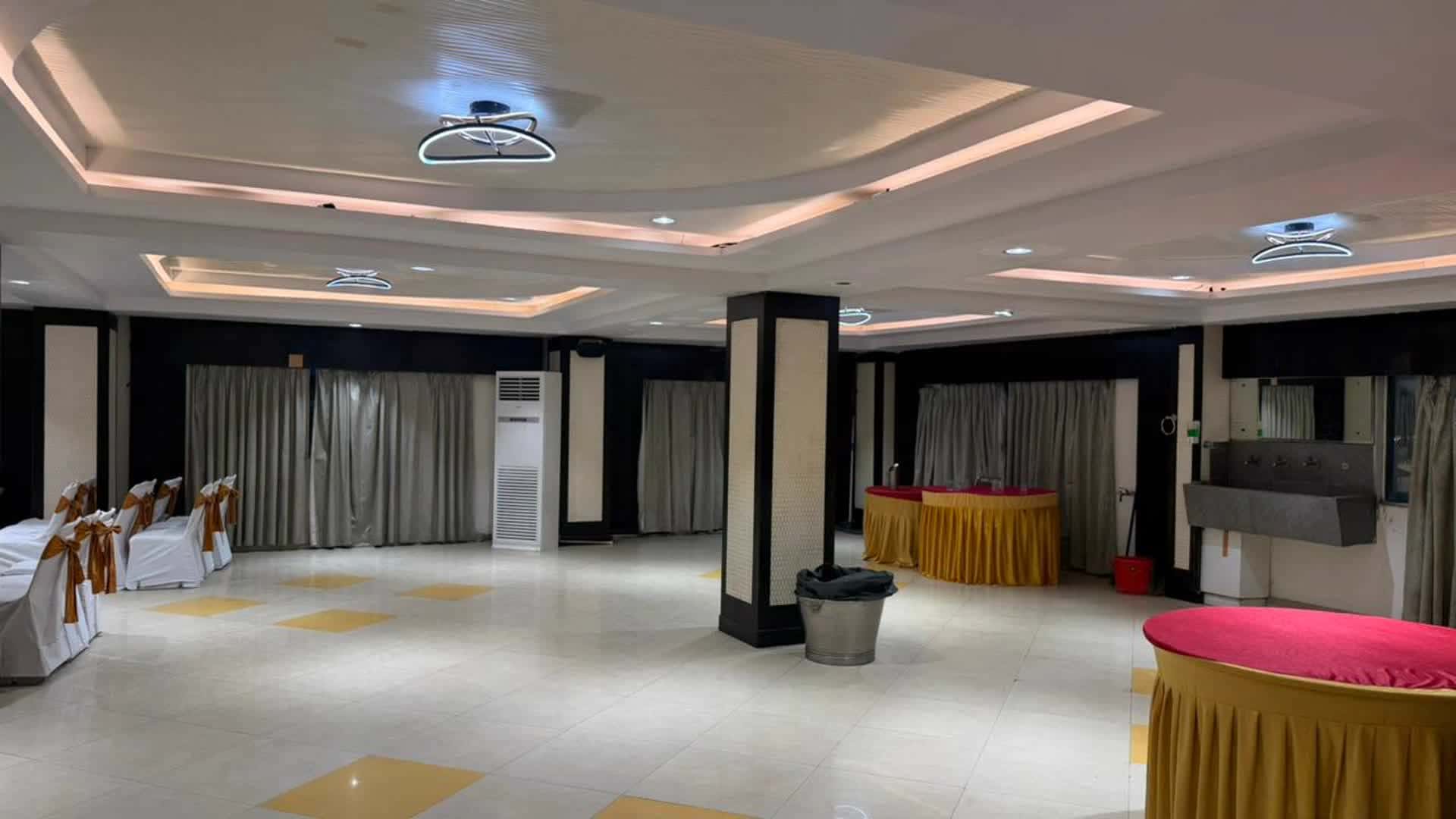 Open event area at Saket Banquet Hall