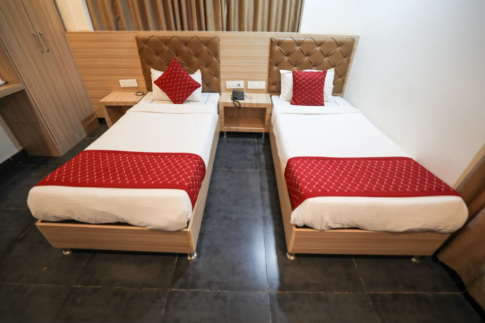 Hotel Supraja Cyber View Room Interior in Madhapur, Hitech City, Hyderabad