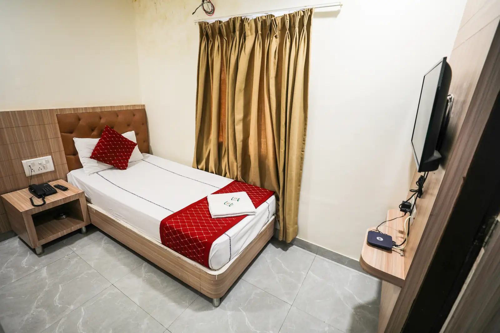 Hotel Supraja Lodge Room Interior in Chandanagar, Hyderabad