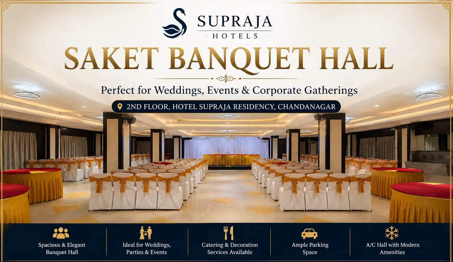 Banquet Hall in Chandanagar at Saket Banquet Hall